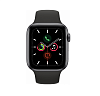 Фото — Apple Watch Series 5, 44 мм, алюминий цвета «серый космос», спортивный ремешок черного цвета